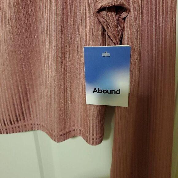 NWT BP Mauve Ribbed Cutout Crop Top XL - Picture 6 of 6